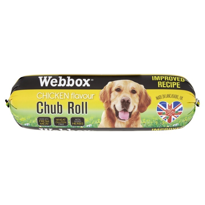 box Chicken Flavour Chub Roll 800g Greyhound Superstore