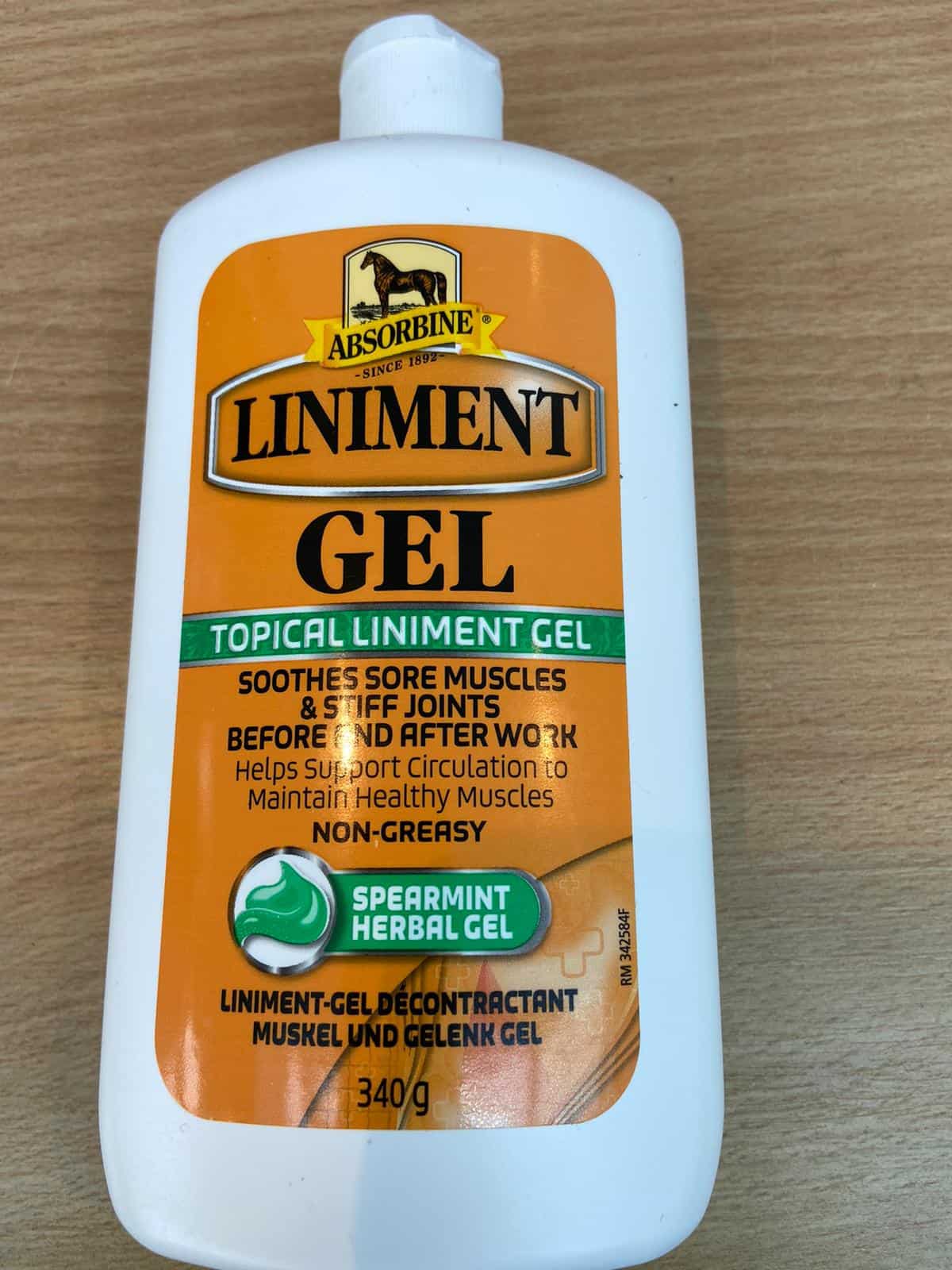 Absorbine liniment gel (substitute for Trainers choice ) - Greyhound  Superstore